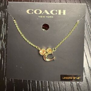 Coach Gold-Tone Charm Necklace